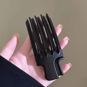 TEMU 증분 루트 리프팅 헤어 콤 - 탑 크라운 타입, 느슨한/텍스처드 헤어용, 뱅 스타일링 오류 방지, 플라스틱 매듭 제거 빗, 남녀 공용 일상 헤어스타일 도구