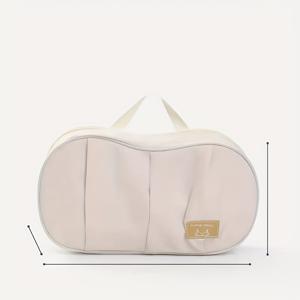 TEMU 여성용 속옷 정리 가방 - 여행용 브라 보관 파우치, 지퍼 클로저 다중 포켓 대용량, 휴대용 디자인, 및 팬티 정리에 적합, 손세탁 가능, 스타일