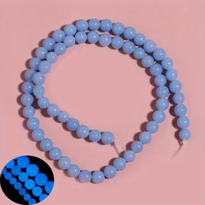 TEMU 야광 말라카이트 그린 야광 천연석 비즈, DIY 주얼리 만들기용 6/8/10mm 라운드 스페이서 비즈 – 팔찌와 목걸이용 생생한 청록색 조명 공예 비즈, 주얼리 만들기용 비즈