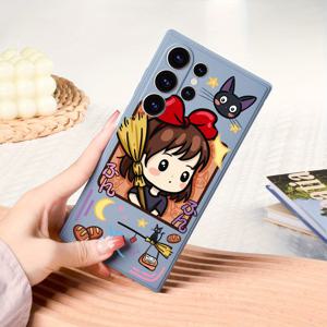 TEMU 여아 패션 패턴 엣지 무광 방지 낙하 모바일 폰 케이스, 삼성 S23 울트라/S23+/S23, S22 울트라/S22+/S22, S21 울트라/S21+/S21/S21FE, S20 울트라/S20+/S20/S20FE, S10+/S10/S10#5G, A13#5G, A23, A23#5G, A33#5G, A53#5G, A24#4G, A54#5G에 적합