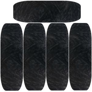 TEMU 벨벳 쉐닐 원사 5개 팩, 500g (17.63oz) 각각, 100% 폴리에스터, 부드러운 피부 친화적인 다색 두꺼운 원사, 크로셰, 뜨개질, DIY 공예, 스카프, 담요, 모자 - 4mm 너비