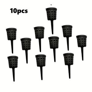 TEMU 10/30/60/90pcs 클래식 체크된 코너형 보나이 비료 바구니, 보나이 나무용 플라스틱 식물걸이, 실내 및 실외 정원 꽃 심기 용품, 그Granular 비료와 호환 가능, 플랜터 및 컨테이너 액세서리
