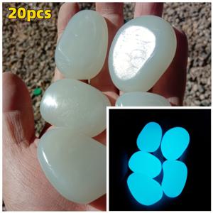 TEMU 4, 5cm--20개/봉지 (10, 58oz) 야광 대형 자갈, 야간 정원 마당 결혼식 수족관 조경 장식 발광 돌