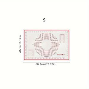 TEMU 다양한 베이킹 매트, 페이스트리 & 반죽용 - 식품 안전 EVA, 피자, 케이크 & 바비큐에 완벽 - 2가지 사이즈로 제공 (23.7x16.1인치 & 27.63x20.07인치) - 필수 주방 가제트