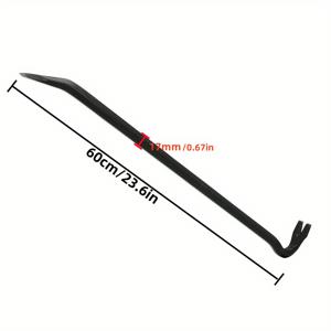 TEMU 1개 프라이 바 600mm 350mm, 못 뽑기, 클로와 와이드 블레이드 포함, 목재 상자 및 캐비닛 분해, 설치 정렬 등에 사용되는 녹 방지 도장된 목재 철 제거용