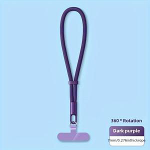 TEMU 1개 패션 다기능 스마트폰 끈, 조절 가능한 버클, 360도 회전, 엉킴 방지 디자인, 스마트폰 케이스에 완벽, 여성 필수 휴대폰 액세서리, 여성 선물, 축제 선물, 폴리에스터 섬유로 만들어짐