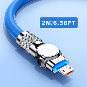 TEMU 100W 초고속 충전 케이블 - 샤오미 레드미, 화웨이, 오포, 아이폰용 아연 합금 실리콘 차량용 보조배터리 충전 코드