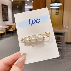 TEMU 1/2개 - 패션적인 라인스톤 세 개의 안전 핀, 스웨터 숄 클립, 조절 가능한 미끄럼 방지 바지 버클 핀, 패션적인 의류 버클 핀, 여성에게 적합