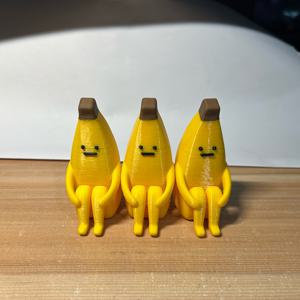 TEMU 3pcs 우울한 바나나 모델, 수집용 인형, 데스크톱 장식, 자동차 인테리어 장식, 흥미로운 책상 액세서리, 휴일 선물, 생일 선물