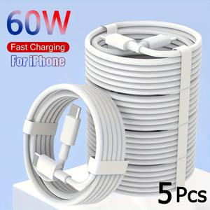 TEMU 3/5팩 USB C 고속 충전 케이블, 타입 C에서 C 충전기 케이블 3/5개 39인치/78인치 USB-C 코드 60W (3.1A) C에서 C 케이블 아이폰 16, 16 플러스, 16 프로, 16 프로 맥스, 15, 15 플러스, 15 프로, 15 프로 맥스, 삼성 S25/S24/23용, 아이패드 프로용
