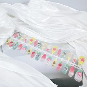 TEMU 여름용 아몬드 모양 프레스온 네일 30개 세트, 3D 꽃, , 하트, 나비 및 레몬 디자인 - 광택 마감, 혼합 색상, 해변 및 바다 테마에 완벽한 네일 아트 액세서리, 비치 네일 장식 | 생동감 넘치는 네일 아트 | 내구성 있는 프레슨, 네일 아트 용품