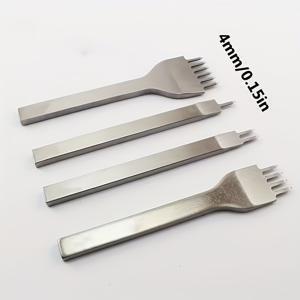 TEMU 4pcs 탄소 스틸 가죽 공예 펀치 세트 - DIY 레이스 수제, 수제 펀치, 손수제 펀치, 신발 제조 도구