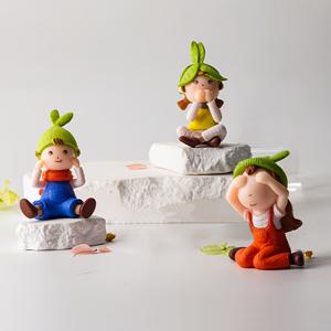 TEMU 3개 스타일 유쾌한 노움 피규어 - 내구성 PVC 미니어처 정원 장식, 생동감 넘치는 색상과 독특한 포즈로 홈, 차량 또는 DIY 선물용 (전기 불필요)