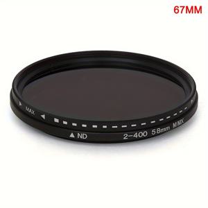 TEMU 카메라 렌즈용 조절 가능한 ND2에서 ND400까지의 중성 밀도 필터 렌즈 1개 세트