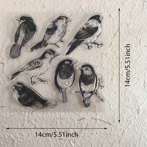 TEMU 새 동물 도장 DIY 스크랩북 카드 만들기 앨범 장식용 실리콘 도장 공예 고무 도장