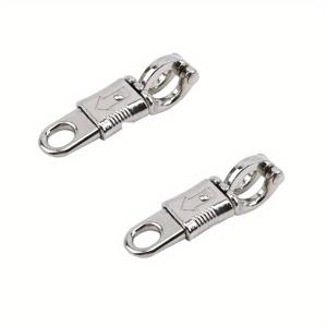 TEMU 2PCS 알루미늄 합금 패닉 후크 스냅 클립 - 승마 리드 고삐 및 승마 장비용 퀵 릴리스 버클