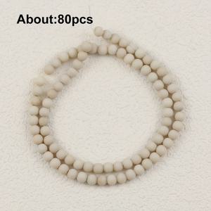 TEMU 4-12mm 매트 화석화된 돌 구슬, 천연 드릴 홀 포함 - 앤티크 마감 스피어 스페이서 비즈 DIY 주얼리 만들기용, 팔찌, 목걸이, 귀걸이 - 공예 재료 및 수제 보석 소재