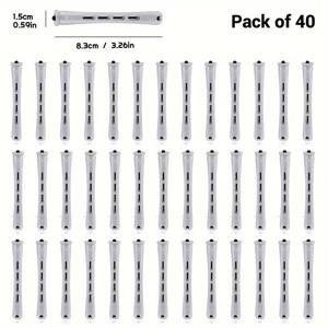 TEMU 40개 세트 펌 로드 세트 - 자연 웨이브, 컬, 볼륨을 위한 헤어 롤러 - DIY 헤어드레싱 및 스타일링 필수품, 긴머리, 중간머리, 작은머리용