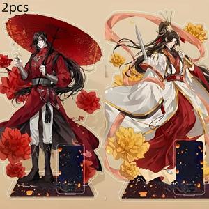 TEMU 2pcs Huacheng & Xie Lian 아크릴 데스크탑 장식품 - 3.94
