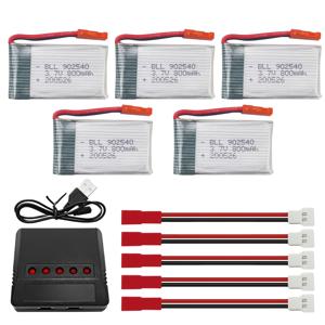TEMU 3.7V 800mAh 25C Lipo 배터리, JST 플러그 및 USB 충전 케이블 포함 X56W, X400, X400W, X300C, X400C, X800, HS110, HS200, S670, V950hd, S1750, V2450 쿼드콥터 드론용