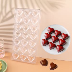 TEMU 1개 초콜릿 몰드 - 다양한 모양의 초콜릿 캔디 만들기 도구, 하트, 사각, 나선, 반원 모양 - 부활절, 추수감사절, 발렌타인데이, 어머니날에 완벽함