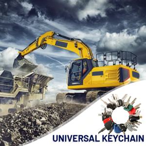 TEMU 고품질 마스터 키 세트, 링 포함, Kobelco, Case, Cat, Bobcat, Deere, Kubota와 호환, HYUNDAI, Doosan, JCB, Genie, VolVo, Manitou, Hitachi, New Holland, Sany, Sumitimo, Komatsu, JLG, Clark용 - 내구성 있는 철 구조, 키