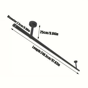 TEMU 1개 블랙 산업 파이프 스타일 옷 건조대 - 분리 가능, 벽걸이형, 공간 절약 다용도 행거, 침실, 발코니, 욕실, 집, 옷장, 세탁 건조대, 건조대