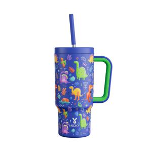 TEMU Meoky 24oz 스테인리스 스틸 단열 텀블러, 뚜껑 및 빨대 포함 - 누수 방지, BPA 프리, 야외 모험, 캠핑, 하이킹 및 여행에 이상적|텀블러