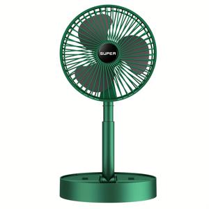 TEMU 1pc 휴대용 USB 데스크 팬, 초저소음 라운드 팬, 360° 회전 가능한 USB-Powered 개인 팬, 가정, 사무실, 주방, 야외 캠핑 및 기숙사 사용을 위한 초록색 및 흰색 옵션, USB 장치|책상|캠핑선풍기