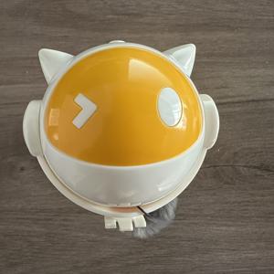 TEMU 상하 이동식 인터랙티브 자율 전동 고양이 장난감 볼 - 드릴 없는 접착 마운트, 만화 디자인, 내구성 있는 플라스틱, AAA 배터리 구동, 실내용 - 새끼고양이 및 소형 고양이를 위한 재미있는 애완 동물 장난감
