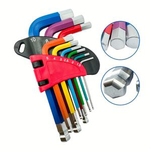 TEMU 9pcs 컬러풀 소켓 렌치 세트 - 홈, 가구, 기계, 자동차 수리, 자동차 수리 도구 | 컬러풀 소켓 | 래치 메커니즘 포함 Torx, Star, L-형, 및 표준 소켓