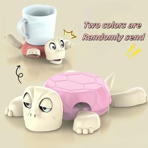 TEMU 【2가지 색상】1개 충격적인 거북이 코스터 - 미끄럼 방지, 내열성 및 재미있는 데스크탑 장식, 파티용 컬러풀 그린 플라스틱 코스터, 유머러스한 선물 및 홈/오피스 장식, 거북이 테마 소품, 축제 선물