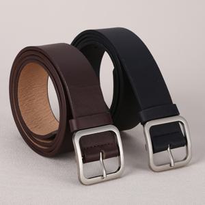 TEMU 여성용 심플한 다용도 PU 핀 버클 캐주얼 플러스 사이즈 허리띠, 2개 세트