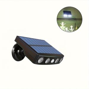 TEMU 1pc 태양광 정원 벽등 야외 | 모션 센서 LED 보안 조명 | | 자동 켜기/끄기 | 전면문, 뒷마당, 차고, 계단, 현관, 울타리 | 내구성 있는 태양광 전원 조명 (리모컨 없음)