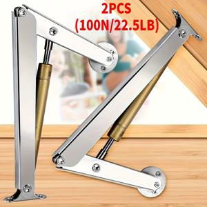 TEMU 2개 세트 100N/22.5LB 뚜껑 지지 힌지 소프트 클로즈 가스 스트럿 힌지, 목재 상자 및 무거운 뚜껑용 헤비 듀티 소프트 클로즈 버퍼