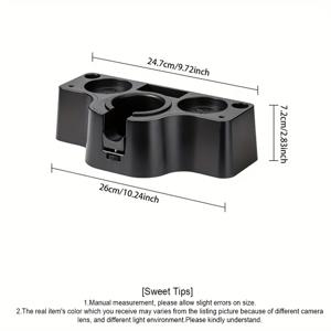 TEMU 문덴 탬핑 - 높이 조절 가능 51-58mm 포타필터 정리대, 내구성 ABS 플라스틱 다기능 템퍼 홀더, 홈 & 상업용 공간 절약형 카운터탑 오거나이저 (블랙), 커피숍 장비