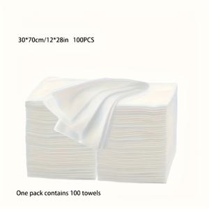 TEMU 50개/100개 일회용 미용 스파 타월, 30x70cm/50x70cm, 초고흡수성 비섬직물, 100% 폴리에스터, 직조, 드림 테마, 현대 직사각형, 머리, 얼굴, 몸, 마사지, 호텔, 미용실, 여행, 청소