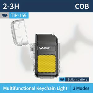 TEMU 1개 미소 짓는 상어 USB-C 충전식 플래시라이트 & 전기 라이터, 방풍 무화염 플라즈마 라이터 키체인 포함, USB-C 휴대용 토치, 3가지 모드 (USB-C 충전, 장시간 리튬 배터리) 캠핑, 생존, 비상용 - 야외 활동 애호가를 위한 이상적인 선물, 내구성 ABS 소재, 컴팩트 디자인, 고품질 제작, 어드벤처 탐험가 필수품