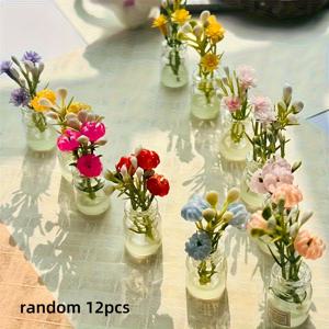 TEMU 12개 세트 야광 레진 화병 DIY 자동차 대시보드/홈 데코/공예용, 다양한 색상, 완벽한 선물