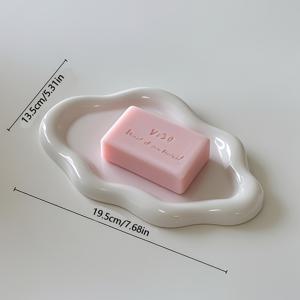TEMU 1개 아와오코 무드릴 비누 받침대 - 욕실 카운터탑 정리함, 화장품 보관 스탠드, 주얼리 디스플레이 홀더, 구리 비누 접시, 욕실 또는 홈 데코용 - 모던한 욕실 액세서리, 장식용 스탠드, 습기 환경 적합|비누받침대