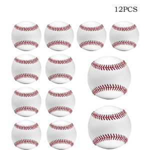 TEMU 12개입 고무심 야구공 - 1.57인치(40mm) 리그 경기, 연습, 사인회용 - 선수, 코치, 수집가에게 이상적인 내구성 강화 야구공 (흰색), 스포츠 훈련 장비, 클래식 디자인