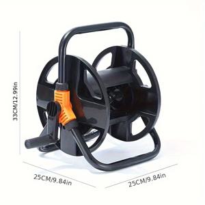 TEMU 퀵릴리즈 레버 & 안티탱글 디자인의 헤비듀티 금속 파이프 정리대 - 견고한 가든 호스 릴, 컴팩트 보관용 (정원, 농장, 건설용) - 전문가 및 가정용 내구성 강화 파이프 랙, 사용자 친화적 설계, 야드 스토리지 솔루션