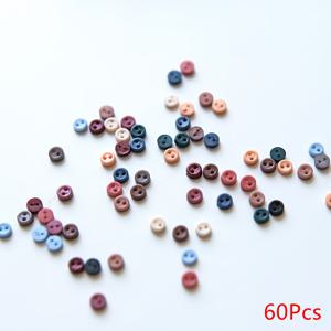 TEMU 60개 초소형 버튼 - 0.3cm/0.12인치 라운드 소잉버튼, 빈티지 컬러 (네이비, 레드, 브라운, 블루, 그린, 퍼플, 블랙, 핑크, 오렌지, 틸, 터키즈, 마룰) - 인형 옷, 미니어처 공예, 의류 장식용 - 재봉틀, 뜨개질, 스크랩북 프로젝트, 공예용 버튼, 인형 액세서리, 레진 버튼