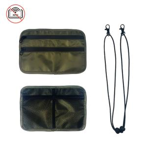 TEMU 1pc RFID 차단 여행 가방 - 남성 및 여성용 경량, 도난 방지 지갑, 현금, 신용 카드 및 서류 보호 | 4개의 compartments, 지퍼 클로저, 나일론 재질, 손 세척 가능, 스포츠 가방 | 디자인 | 지퍼 포켓