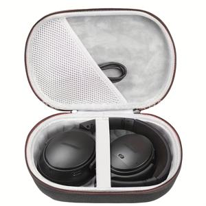 TEMU Bose QC Ultra, QuietComfort 45, QuietComfort Se, QuietComfort Wireless, QC 45 II, QC 35 II 게이밍 헤드셋, QC 25와 호환되는 헤드폰 케이스, 케이블 보관이 가능한 교체용 하드 쉘 여행 휴대용 가방