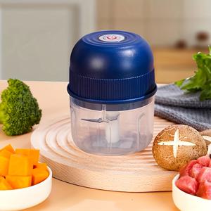 TEMU 미니 전기 마늘 다지기, 250ml 충전식 고기 다지기, 3600RPM 미니 다지기, 안전 스위치, USB 충전, 원형 모양, 생강, 야채, 고기 다지기용|마늘다지기