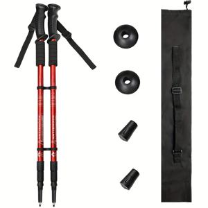 TEMU 2pcs 조절 가능한 알루미늄 합금 트레킹 폴, 23.62-59.6 인치, 플립 잠금, 하이킹, 암벽 등반 및 야외 모험을 위한 완벽한 노동절 장비 - 하이킹 애호가를 위한 하이킹 액세서리
