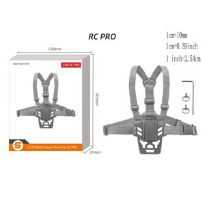 TEMU DJi RC 2/1/Pro, Mavic 3, FLIP/Mini 4 Pro용 썬리라이프 조절 가능한 리모컨 허리 마운트 - 에르고노믹 디자인과 열 방출 구멍, 야외 비행용 핸즈프리 드론 스트랩(회색), 드론 작동 액세서리 | 편안한 착용감 | 안전한 장착