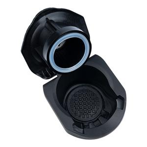 TEMU 1팩 재사용 가능한 커피 캡슐 어댑터 - Dolce Gusto Genio S Crema 포드 그라인더 호환, 내구성 있는 블랙 플라스틱, 경제적인 리필 가능 디자인, 액세서리, 스타일리시한 커피 소품, 골무질감 그립