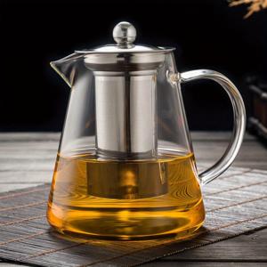 TEMU 1pc 11.8Oz/18.6Oz/25.3Oz/32.1Oz 유리 티포트, 차-물 분리, 고온 저항, 두꺼운 티 세트, 가정용, 단일 주전자